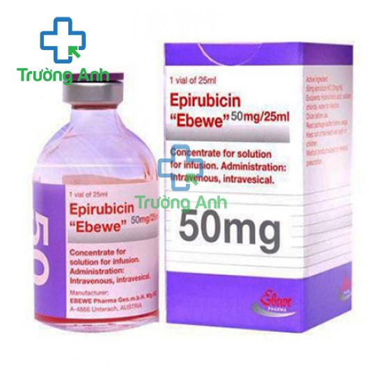 Epirubicin "Ebewe" 50mg/25ml - Thuốc điều trị ung thư hiệu quả của Austria