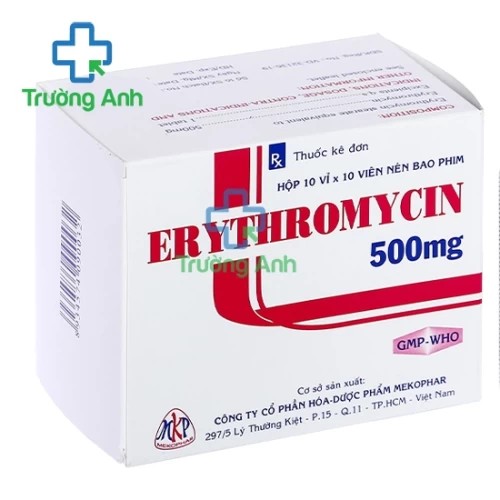 Erythromycin 500mg MKP - Thuốc điều trị nhiễm khuẩn hiệu quả