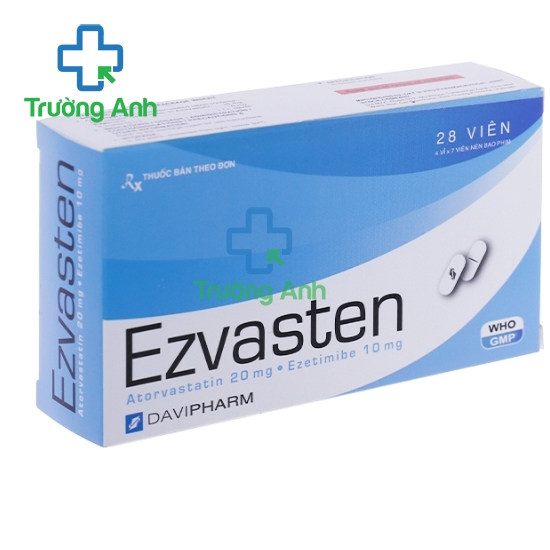 Ezvasten - Thuốc điều trị tăng cholesterol máu hiệu quả của Davipharm