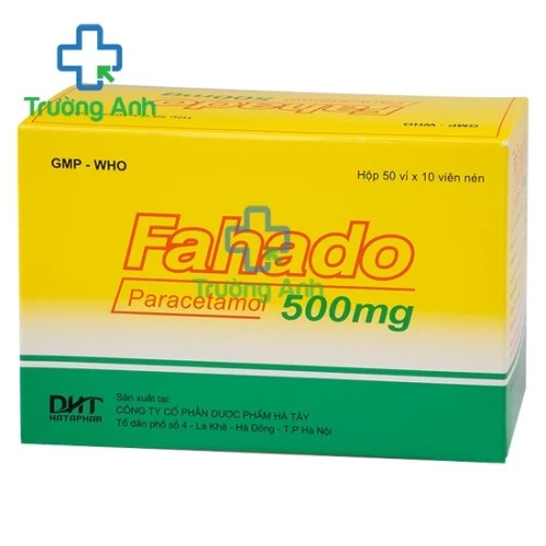Fahado 500mg Hataphar (viên tròn) - Thuốc giảm đau hạ sốt hiệu quả