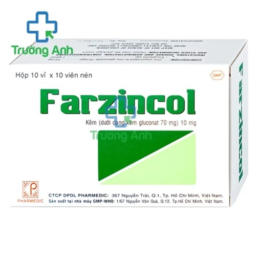 Farzincol 10mg - Thuốc bố sung kẽm hiệu quả
