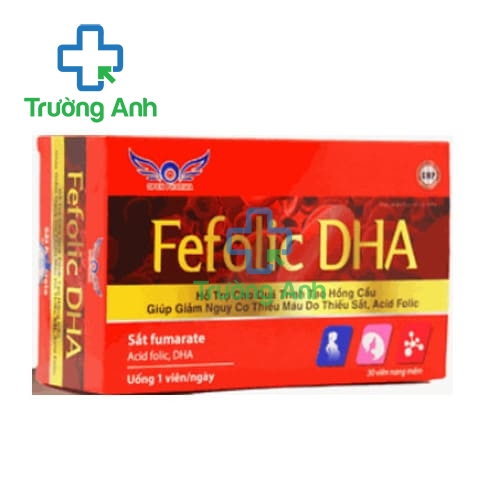 Fefolic DHA Santex - Hỗ trợ bổ sung sắt, acid folic hiệu quả cho cơ thể