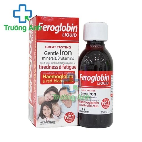 Feroglobin Liquid - Giúp bổ sung sắt, acid folic và vitamin của Anh