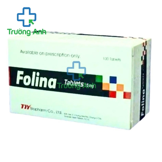 Folina Tablets 15mg - Giải độc do dùng methotrexate quá liều