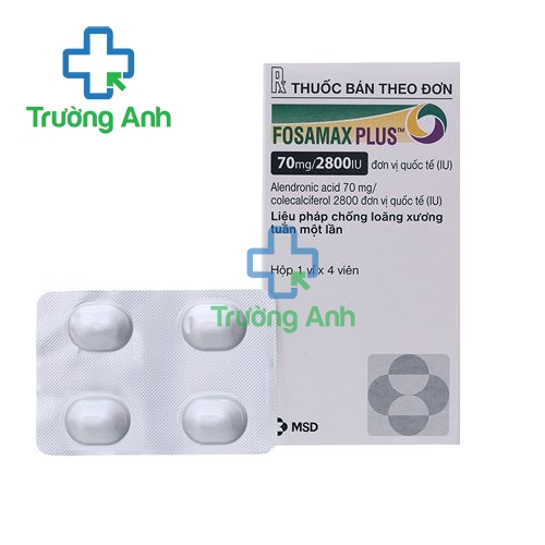 Fosamax Plus 70mg/2800IU - Thuốc điều trị bệnh loãng xương ở phụ nữ của Tây Ban Nha