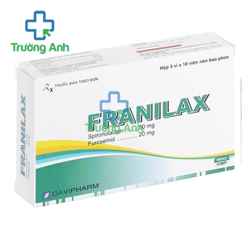 Franilax Davipharm - Thuốc điều trị suy tim sung huyết hiệu quả