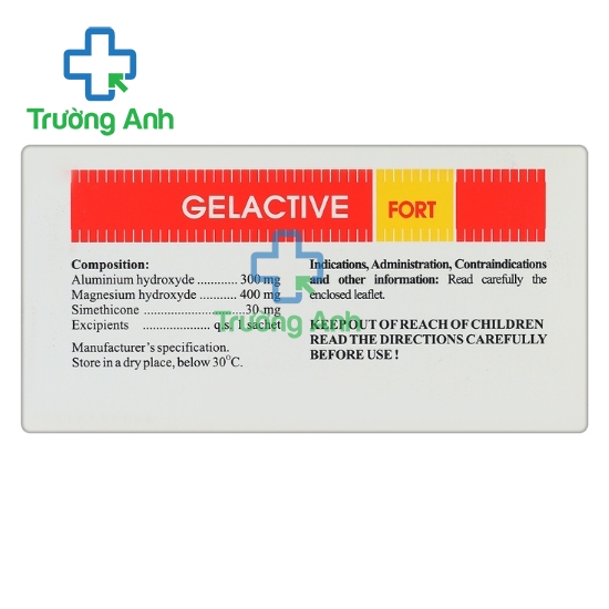 Gelactive Fort - Thuốc hỗ trợ điều trị viêm loét dạ dày hiệu quả của Hasan