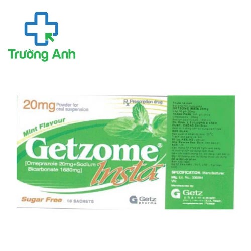 Getzome insta sachet Getz Pharma - Thuốc điều trị trào ngược dạ dày hiệu quả