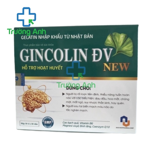 Gincolin ĐV New - Hỗ trợ hoạt huyết, tăng cường tuần hoàn não