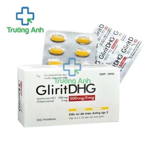 GliritDHG 500mg/5mg - Thuốc điều trị đái tháo đường hiệu quả