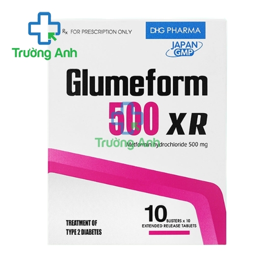 Glumeform 500 XR - Thuốc điều trị đái tháo đường týp 