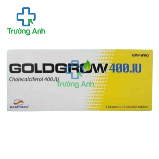 Goldgro W 400IU - Thuốc chống suy dinh dưỡng, còi xương của Hadiphar