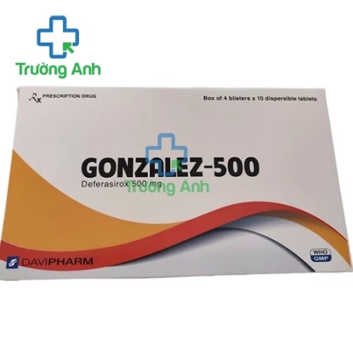 Gonzalez-500 - Thuốc điều trị ngộ độc sắt và thải sắt hiệu quả