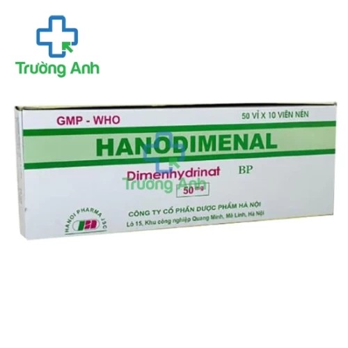 HanoDimenal 50mg - Thuốc chứng say tầu xe hiệu quả