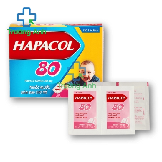 Hapacol 80 - Thuốc giảm đau hạ sốt cho trẻ hiệu quả của DHG