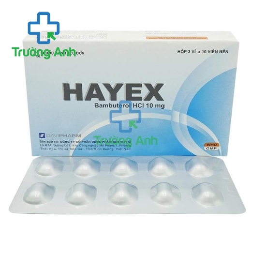 HAYEX - Thuốc điều trị các bệnh hen phế quản, viêm phế quản hiệu quả của Davipharm