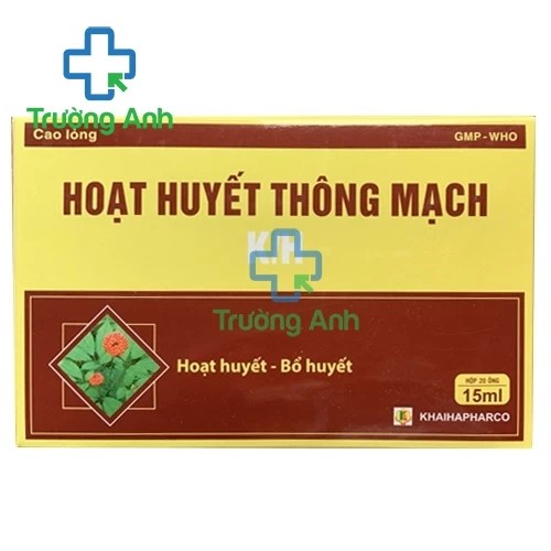 Hoạt huyết thông mạch K/H - Giúp tăng cường tuần hoàn não hiệu quả