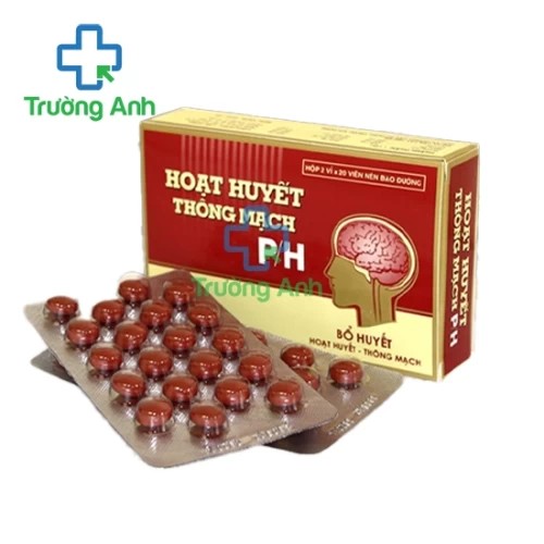 Hoạt huyết thông mạch P/H viên - Giúp điều trị thiểu năng tuần hoàn não hiệu quả