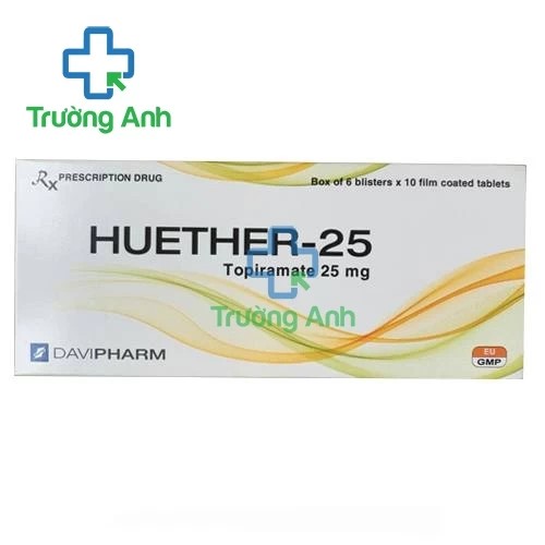 HUETHER-25 - Thuốc điều trị động kinh và co giật hiệu quả