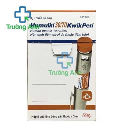 Humulin 30/70 Kwikpen - Bút tiêm tiểu đường của Pháp