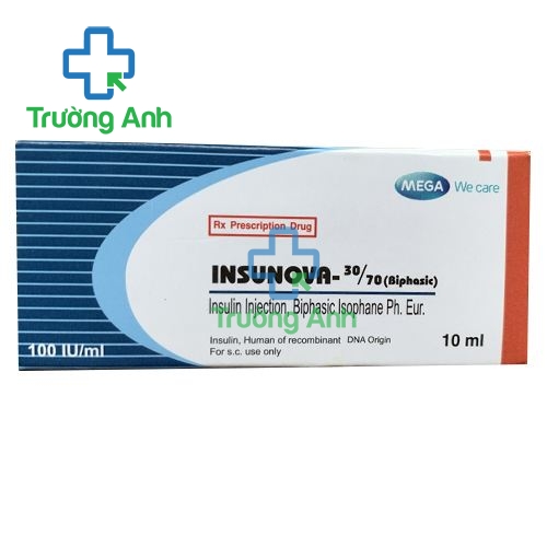 Insunova 30/70 100IU/1ml Inj.10ml - Thuốc điều trị bệnh tiểu đường hiệu quả