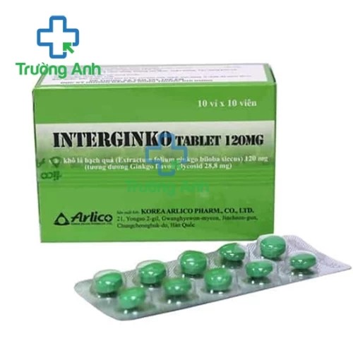 Interginko tablet 120mg - Giúp cải thiện thần kinh hiệu quả của Hàn Quốc