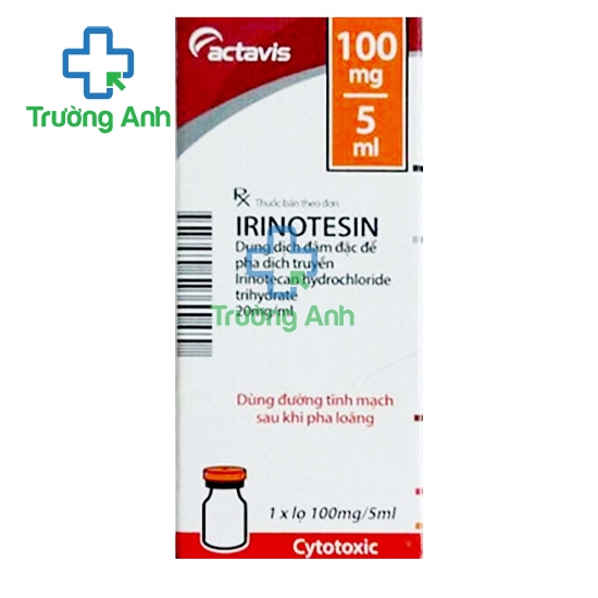Irinotesin 100mg - Thuốc điều trị ung thư đại trực tràng hiệu quả của Ý
