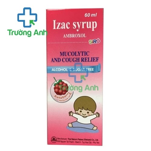 Izac Syrup Chai 60ml Nakorn Patana - Thuốc long đờm hiệu quả