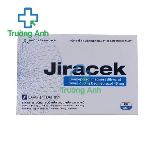 Jiracek 40mg Davipharm - Thuốc điều trị trào ngược dạ dày thực quản