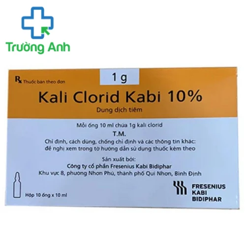 Kali Clorid Kabi 10% - Thuốc điều trị các bệnh do thiếu Kali