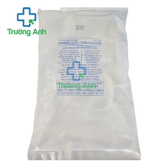 Kamsky 2,5%-low calcium - Dung dịch thẩm phân phúc mạc hiệu quả
