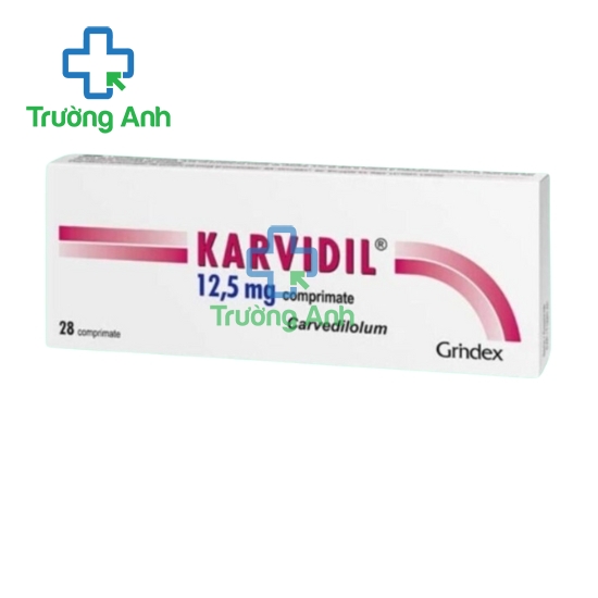 Karvidil 12.5mg Grindeks - Thuốc điều trị tăng huyết áp hiệu quả