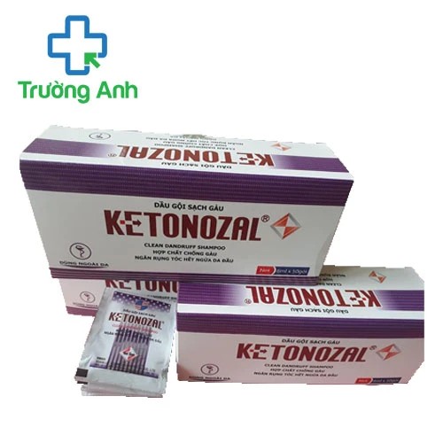 Dầu gội trị gàu Ketonozal (gói) - Đặc trị gàu chống rụng tóc hiệu quả