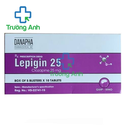 Lepigin 25 - Thuốc điều trị tâm thần phân liệt hiệu quả của Danapha
