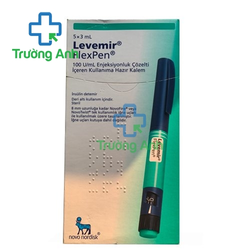 LEVEMIR FLEXPEN 100IU/ML 3ML - Thuốc điều trị bệnh đái tháo đường hiệu quả của Đan Mạch (1 bút)
