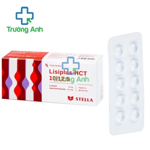 Lisiplus HCT 10/12.5 Stella - Thuốc điều trị tăng huyết áp nguyên phát hiệu quả