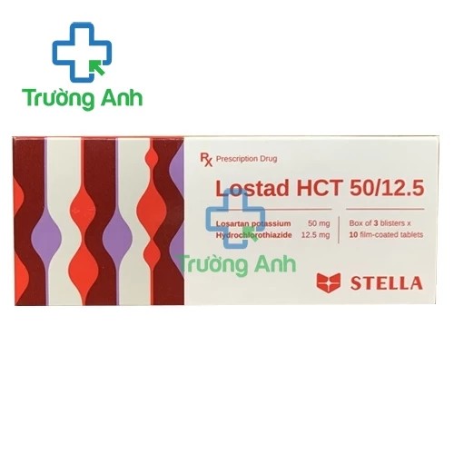 Lostad HCT 50/12.5 mg - Thuốc điều trị huyết áp cao hiệu quả