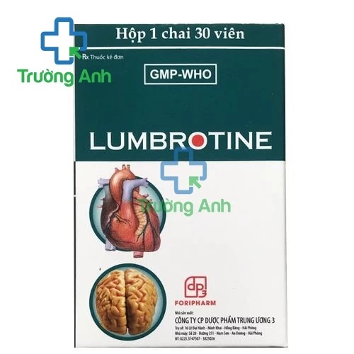 Thuốc Lumbrotine lọ 30 viên