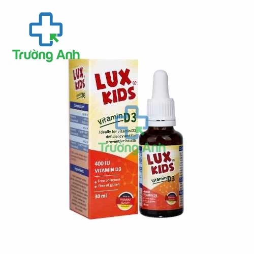 Luxkids (Vitamin D3) - Giúp tăng hấp thu calci nhập khẩu từ Đức