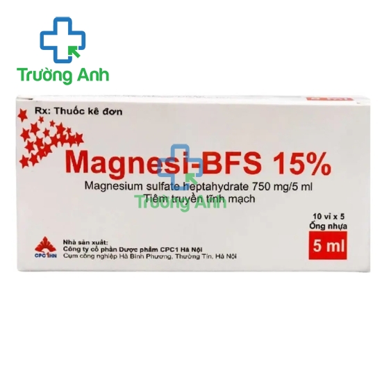 Magnesi-BFS 15% - Thuốc phòng co giật trong chứng sản giật hiệu quả