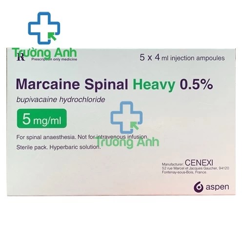 Marcaine Spinal Heavy 0,5% - Thuốc gây tê hiệu quả