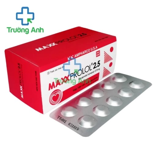 Maxxprolol 2.5 - Thuốc điều trị tăng huyết áp hiệu quả của Ampharco