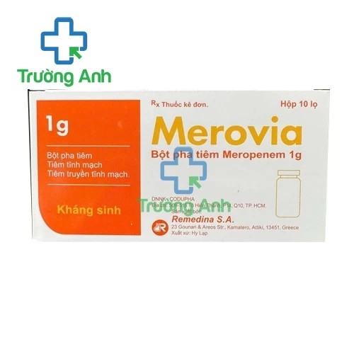 Merovia 1g - Thuốc điều trị nhiễm khuẩn hiệu quả của Hy Lạp