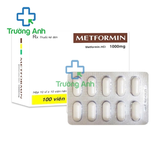 Metformin 1000mg TV.Pharma - Thuốc điều trị đái tháo đường