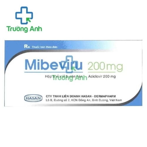 Mibeviru 200mg Hasan - Thuốc điều trị nhiễm Herpes simplex