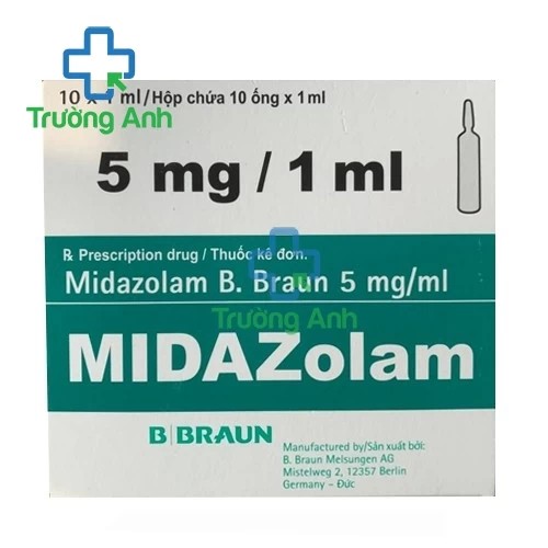 Midazolam B.Braun 5mg/ml - Thuốc an thần hiệu quả của Đức