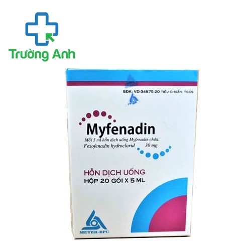 Myfenadin 30mg/5ml (dạng gói) Meyer-BPC - Thuốc điều trị viêm mũi dị ứng