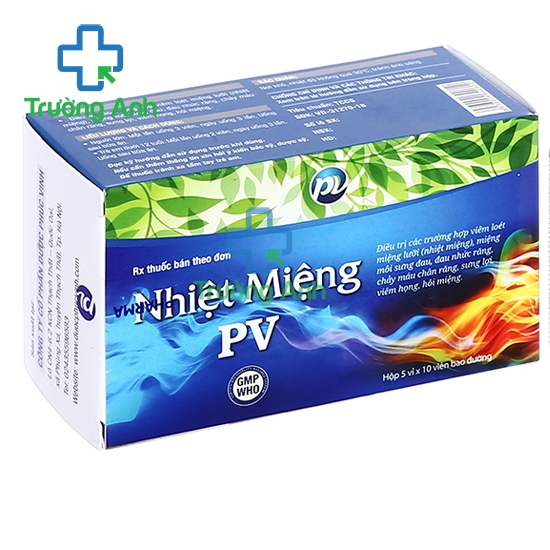 Nhiệt miệng PV - Giúp điều trị viêm loét miệng lưỡi hiệu quả