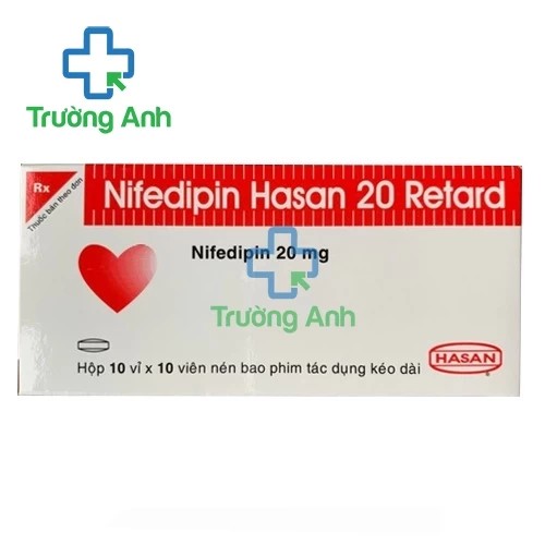 Nifedipin Hasan 20 Retard - Thuốc điều trị tăng huyết áp hiệu quả