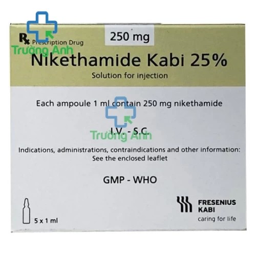 Nikethamide Kabi 25% - Thuốc điều trị các trường hợp sốc ngộ độc của Kabi